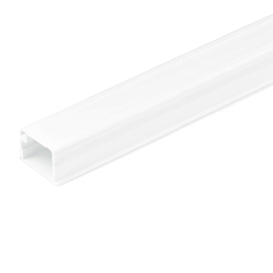 StarTech.com Solid Cable Management Raceway with Adhesive Tape & Cover, 3/4"(19mm) W x 1/2"(13mm) H - 6ft(1.8m) Length, PVC Network/Power Cord Hider