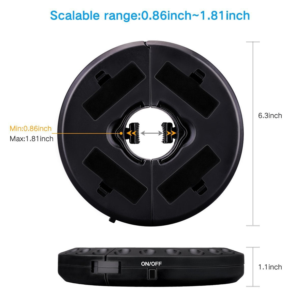Patio Umbrella Light 3 Lighting Modes Cordless 28 LED Lights at 200 lux- 4 x AA Battery Operated for Patio Umbrellas, Camping Tents or Outdoor Use