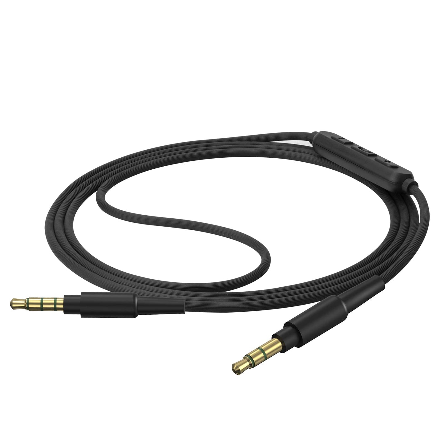GEEKRIA Audio Cable with Mic Compatible with Skullcandy Hesh Evo Hesh 3 Crusher Evo, 3.5mm Aux Replacement Stereo Cord with Inline Microphone