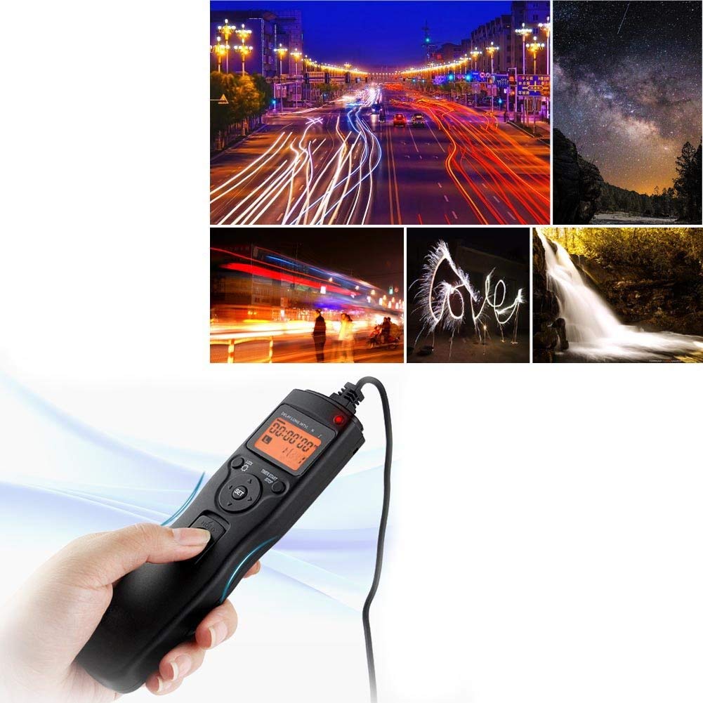 ABUYCS Camera Shutter Release Wired LCD Timer Remote Control Intervalometer Time-Lapse Photography Device Compatible for Sony Alpha A7 A7S A7R A3000