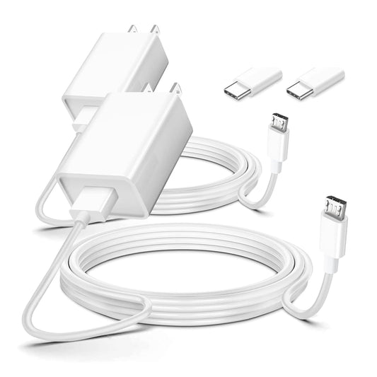 2 Pack Charging Power Cable Cord 9V for Arlo Pro/Pro2, Q, GO, Essential Spotlight XL/XL 2nd, Wyze Cam Pan v3 v2, Blink, Yi Home Camera, Kasa Wall