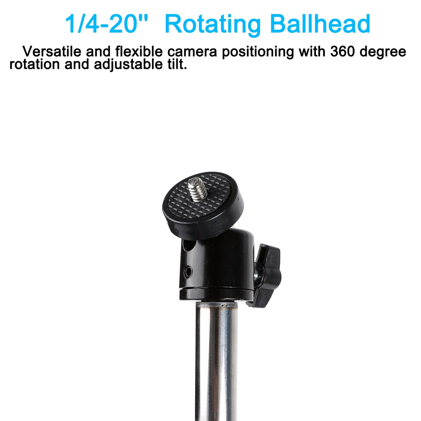 PellKing Universal Hunting & Trail Cameras Holder Stake,1/4''-20 Ground Mount for Hunting Camera,Action Camera,Solar Panels, Night Fishing Mounts