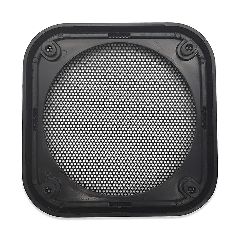 Generic, 2 Pcs for 4 In High Grade Square Speaker Cover Car Audio Decorative Circle Metal Mesh Grill Protection Net 108x108mm4.25x4.25in, Black