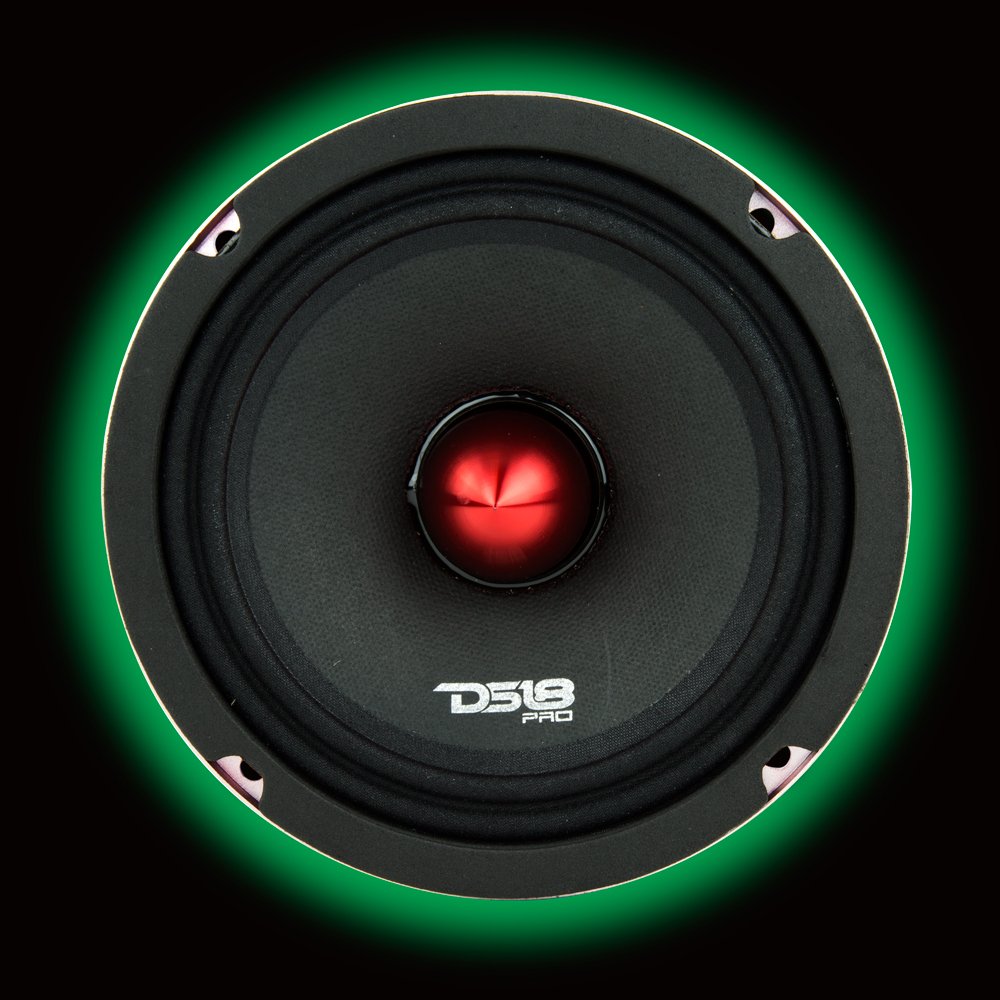 DS18 LRING8 Speaker Grill Ring - Fits 8” Speaker, RGB LED Lighting, Acrylic Ring, Marine Watertight Seal, Compatible with RGB Remote Module - One Ring