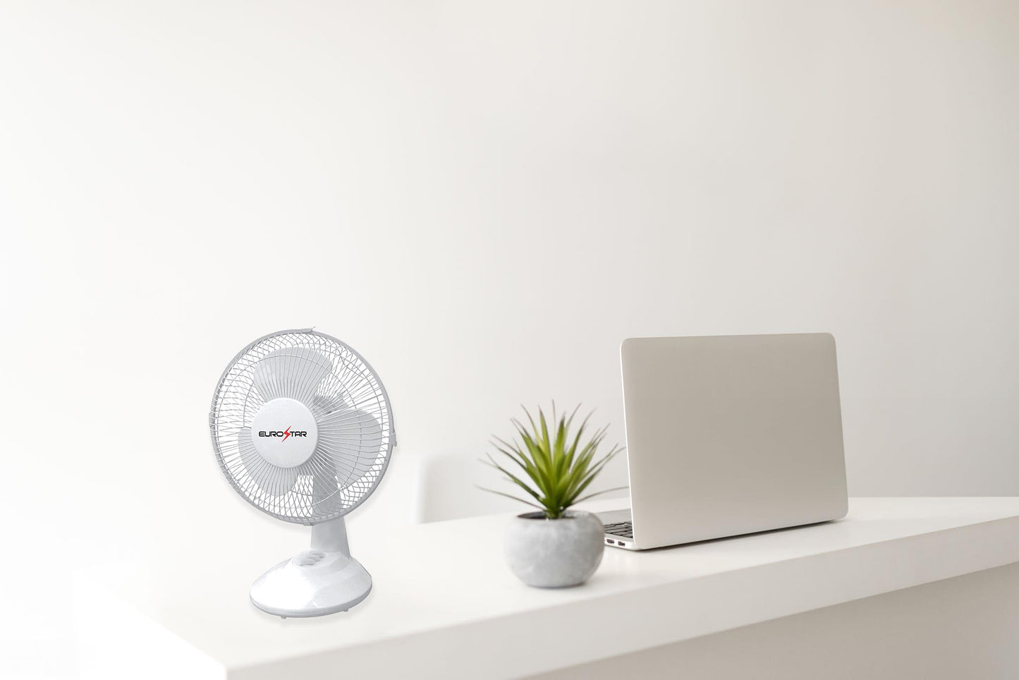 EUROSTAR FDF9W 9" Desktop Fan, White