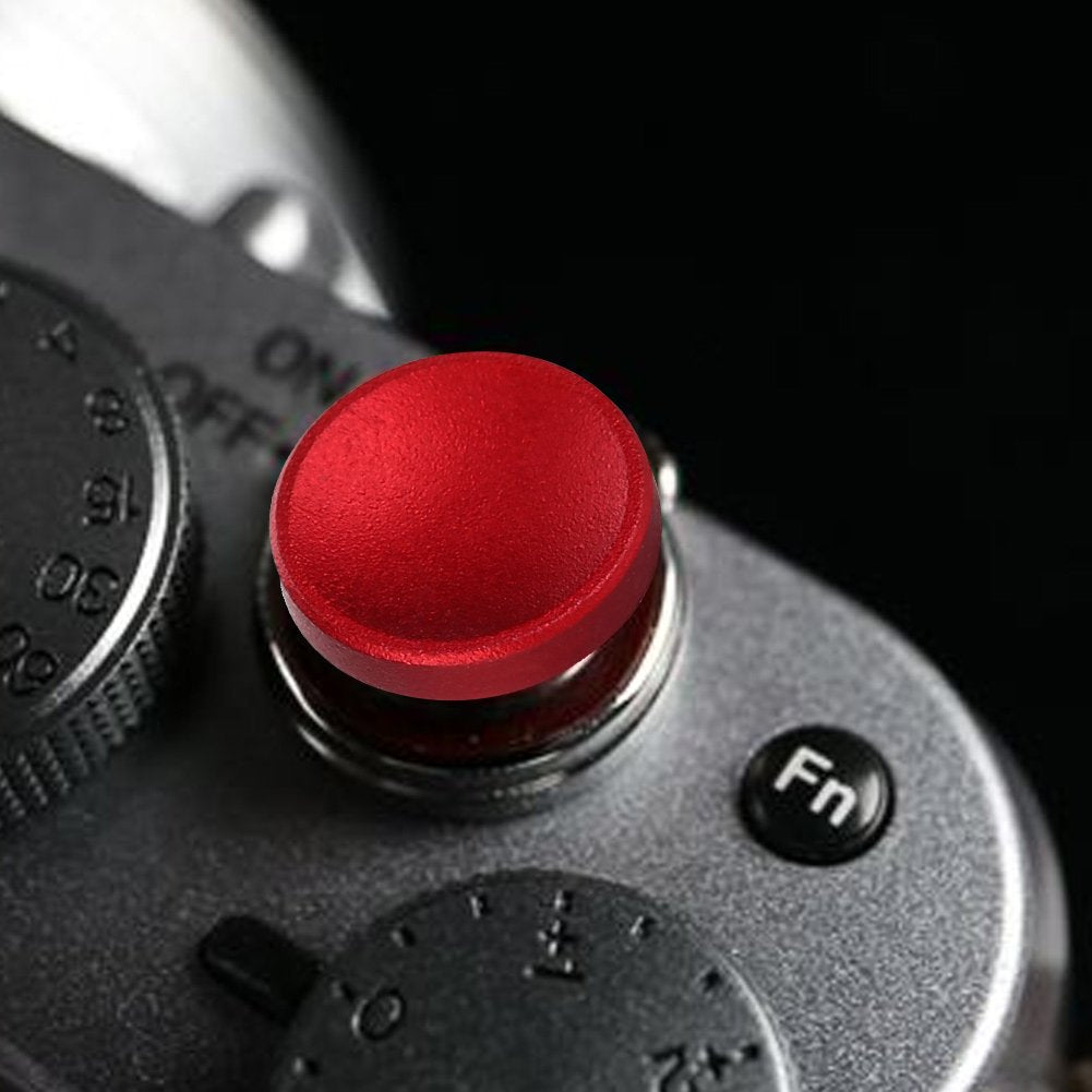 Yosoo 4Pcs Aluminum Alloy Concave Shutter Release for FUJIFILM X100 X100S X10 X20, , , Screw Mount, Screw (Threaded) - Red, Black, Silver, Gold