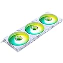 Phanteks M25-140 Gen2 Reversed Blade Triple Pack, 3X 140mm ARGB High Performance Cooling Fans, Daisy-Chain Unified Fan Frame, Infinity Mirror hub