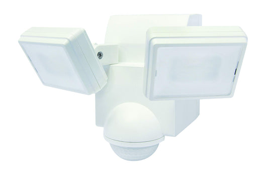 IQ America Motion Security Flood Light, Battery Operated Adjustable Motion Sensor, 700 Lumen LED, Indoor Outdoor Universal Eave Soffit/Wall Mount