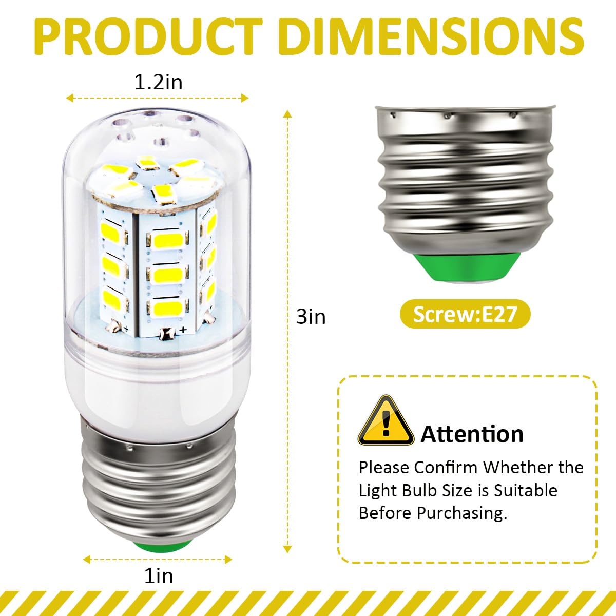 Sanyasi 5304511738 LED Light Bulb Refrigerator for Frigidaire Electrolux Refrigerator PS12364857 AP6278388 Refrigerator Parts & Accessories