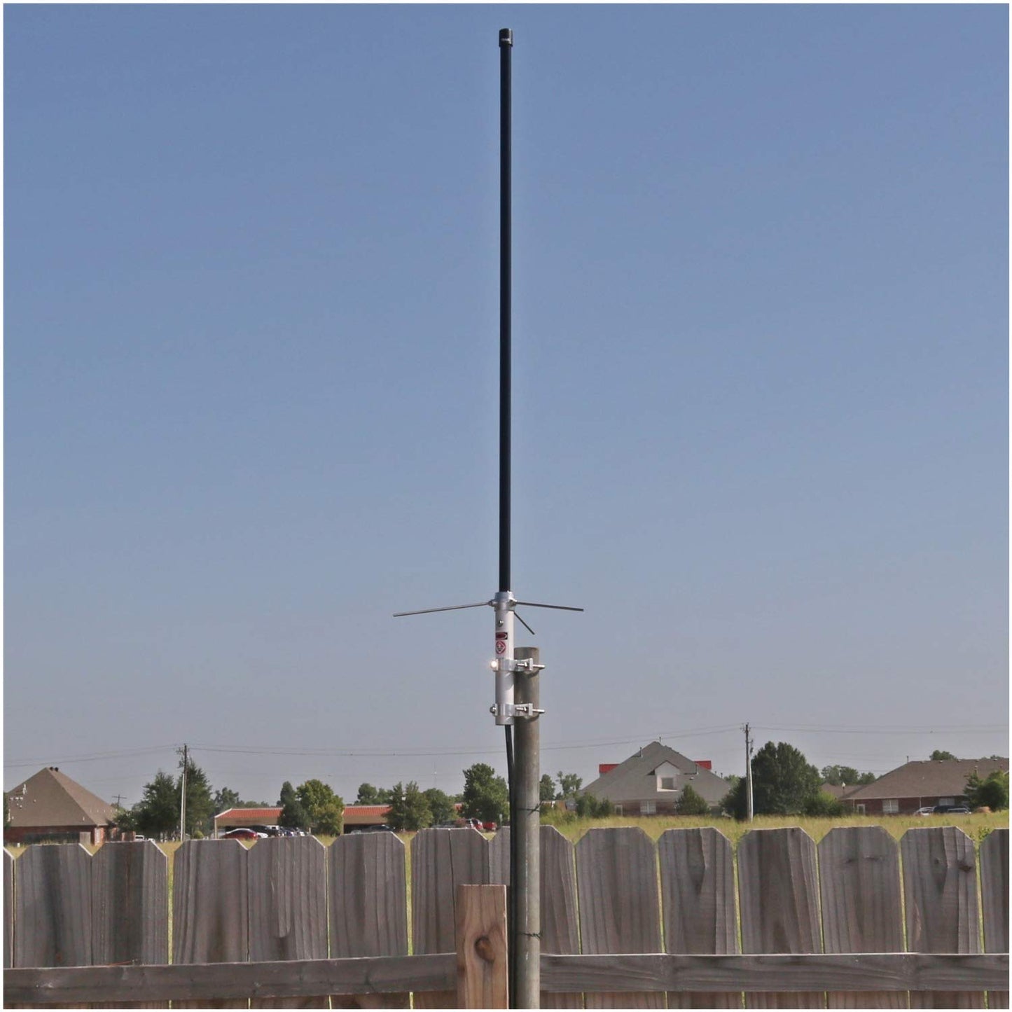 Tram 1477-B Pre-Tuned 144MHz-148MHz VHF/430MHz-460MHz UHF Amateur Dual-Band Base Antenna, Black Fiberglass, 43" Tall