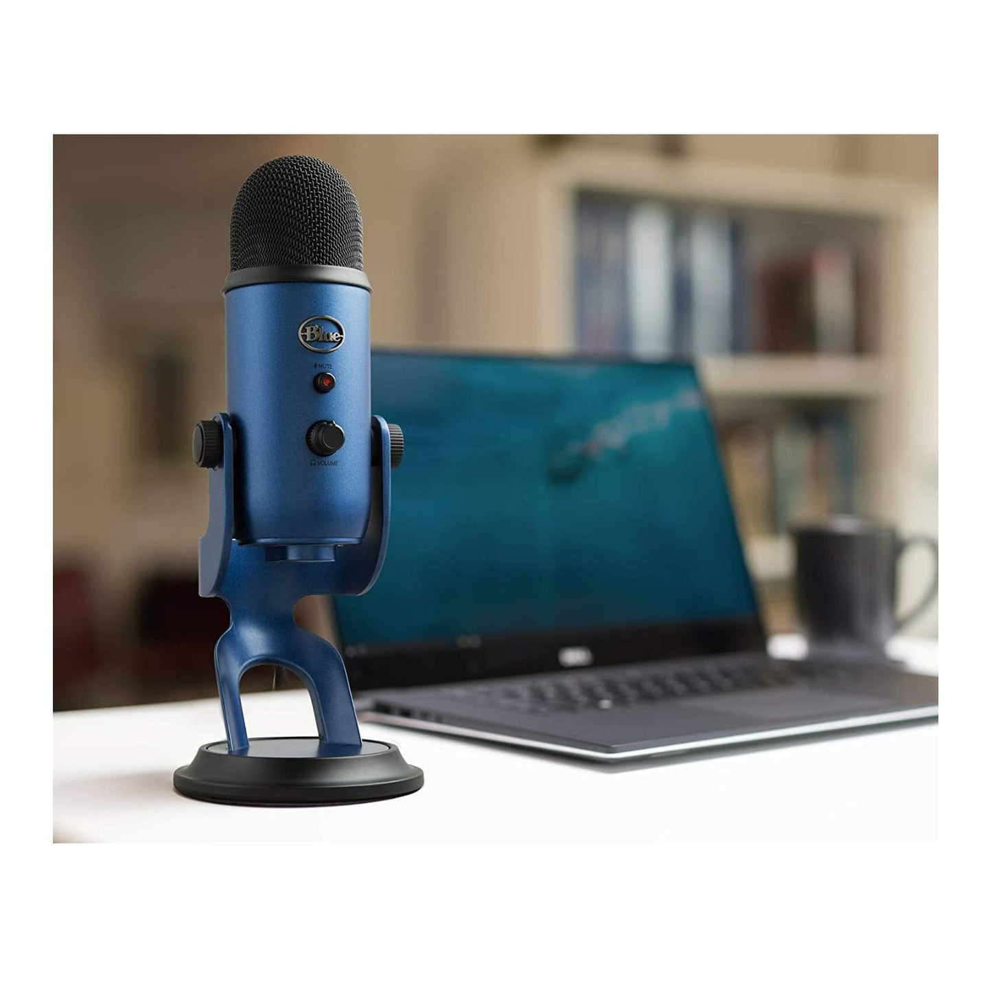 Knox Gear Blue Microphones Yeti USB Microphone (Midnight Blue) Bundle with Closed-Back Studio Monitor Headphones and Pop Filter for Broadcasting and