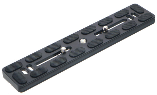 HITHUT PU-200 200mm Universal Lengthened Quick Release Plate Slide Rail with D-Ring Screw for Tripod Ball Head DSLR Camera, Arca-Swiss Compatible