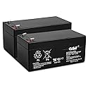 Casil 12V 3.3Ah Replacement Battery Compatible with ES 8 Outlet 650VA BE650R ES 650 BE325 BE325R BE325CN 2 Pack