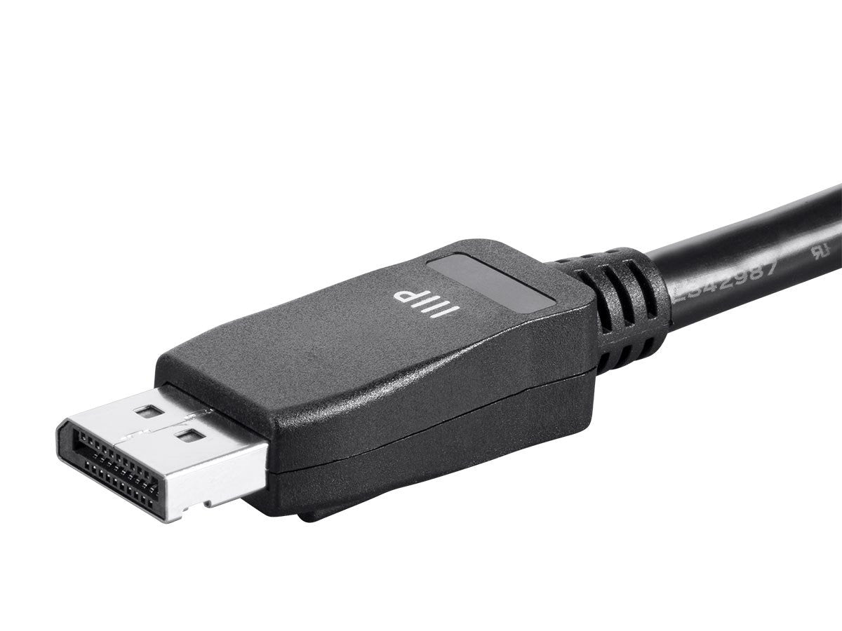 Monoprice DisplayPort 1.4 Cable - 32.4 Gbps, 8K@60Hz, 4K@120Hz, Dynamic HDR, High Bit Rate 3, Display Stream Compression 1.2, 6 Feet, Black - Select