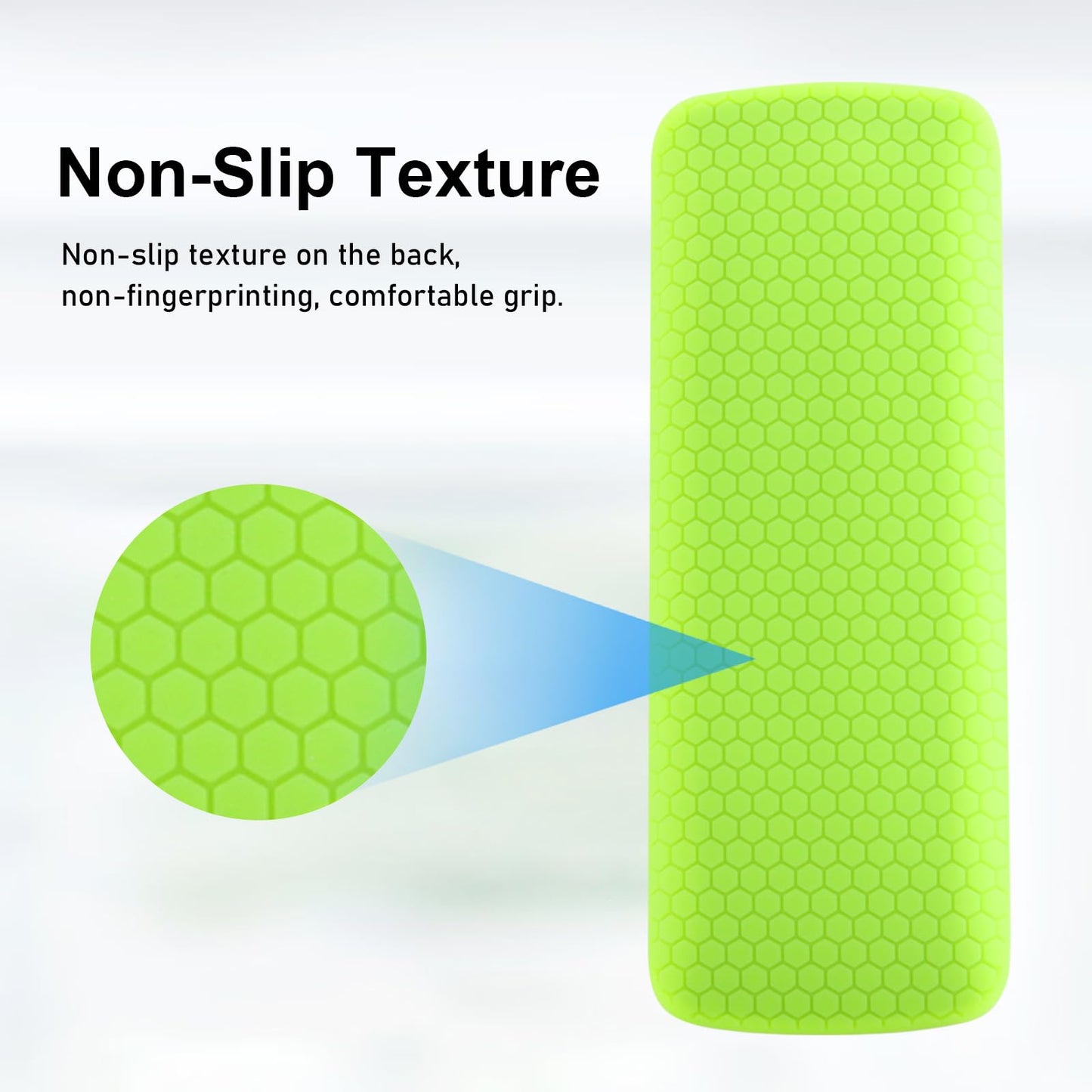JCMOYUTY for Vizio Universal Remote Cover, Silicone Remote Case Glow Green