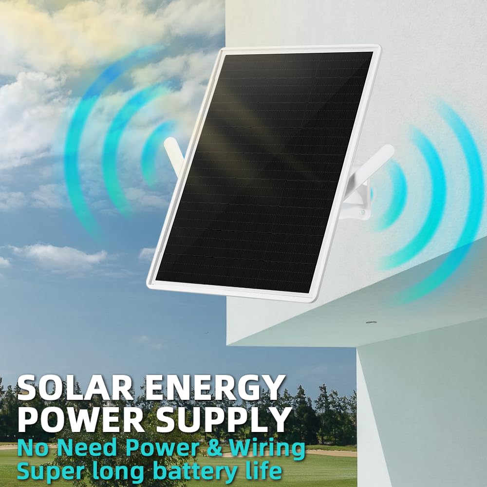 LCLCTEK® WiFi Extender Signal Booster Solar Battery Outdoor, Long Range up to 300-feet, Internet 2.4G WiFi Extender Booster, Wireless Signal Booster