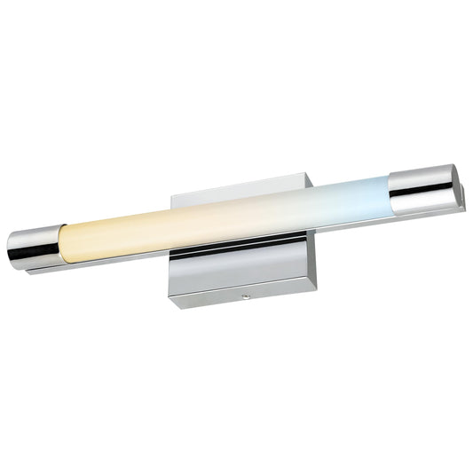 Sunlite 81132 18-Inch LED Linear Vanity Light Fixture, 20 Watts, 1600 Lumens, Color Selectable 30K/40K/50K, Dimmable, ETL Listed, Chrome, for Hotels