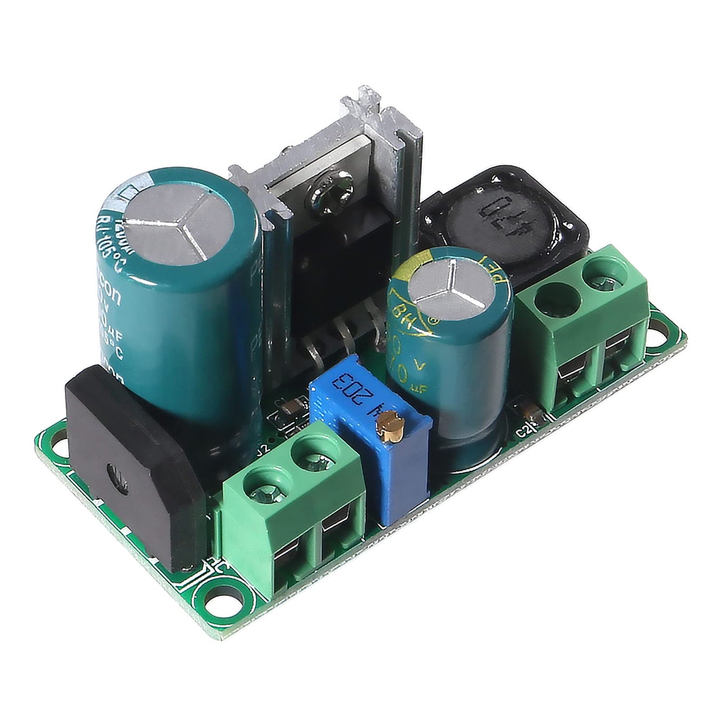 Alinan 8pcs AC/DC to DC Step Down Buck Converter AC 5-30V DC 5-48V 24V 36V 48V to DC 2.5-35V 12V Voltage Regulator Board 2A Adjustable Volt Power…