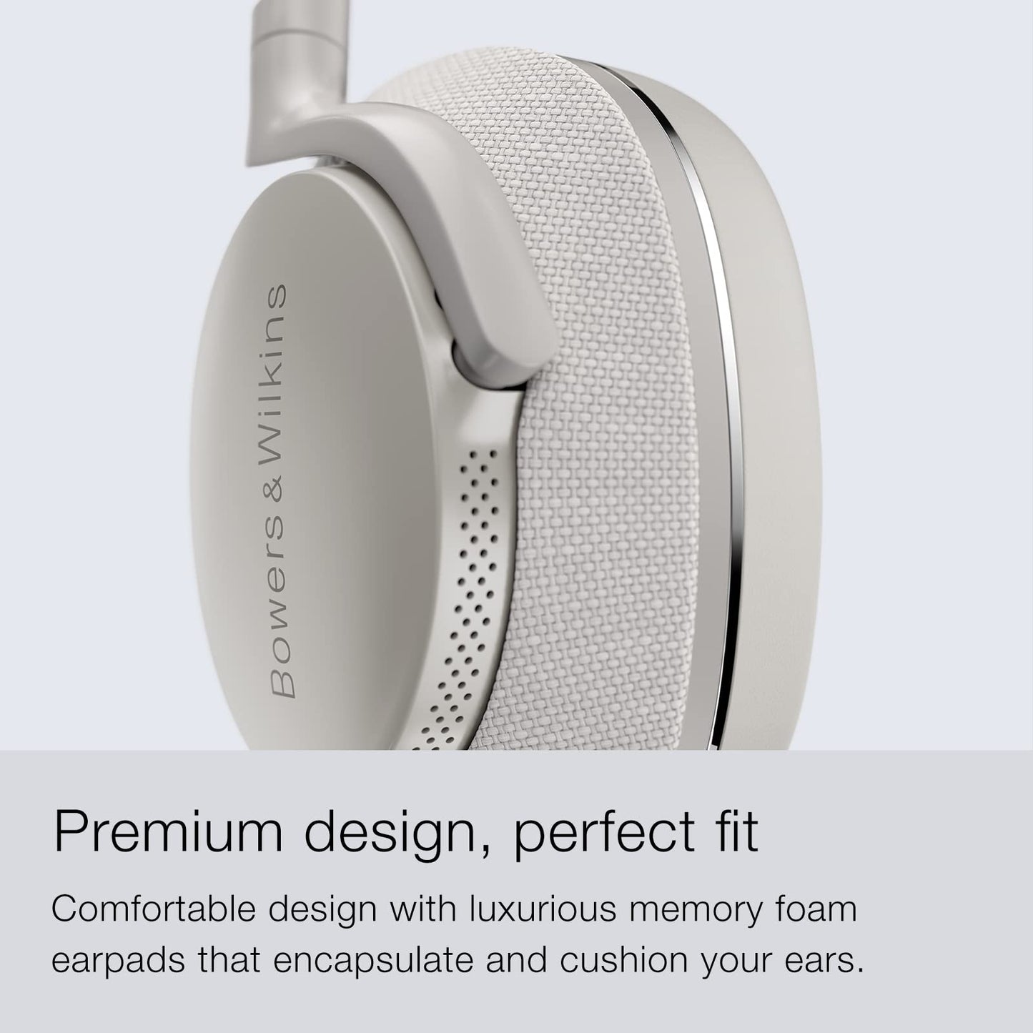 Bowers & Wilkins Px7 S2 Over-Ear Headphones - Advanced Noise Cancellation, Technical Fabrics, 30-Hour Battery Life, 15-Min Quick Charging, Grey