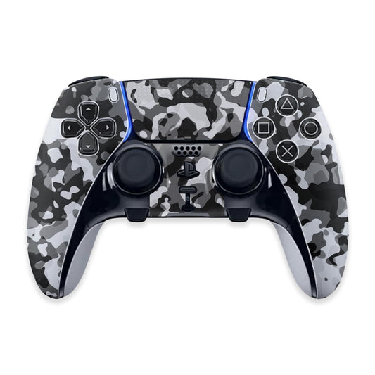 MightySkins Skin Compatible with PS5 DualSense Edge Controller - Black Modern Camo | Protective, Durable, and Unique Vinyl Decal wrap Cover | Easy
