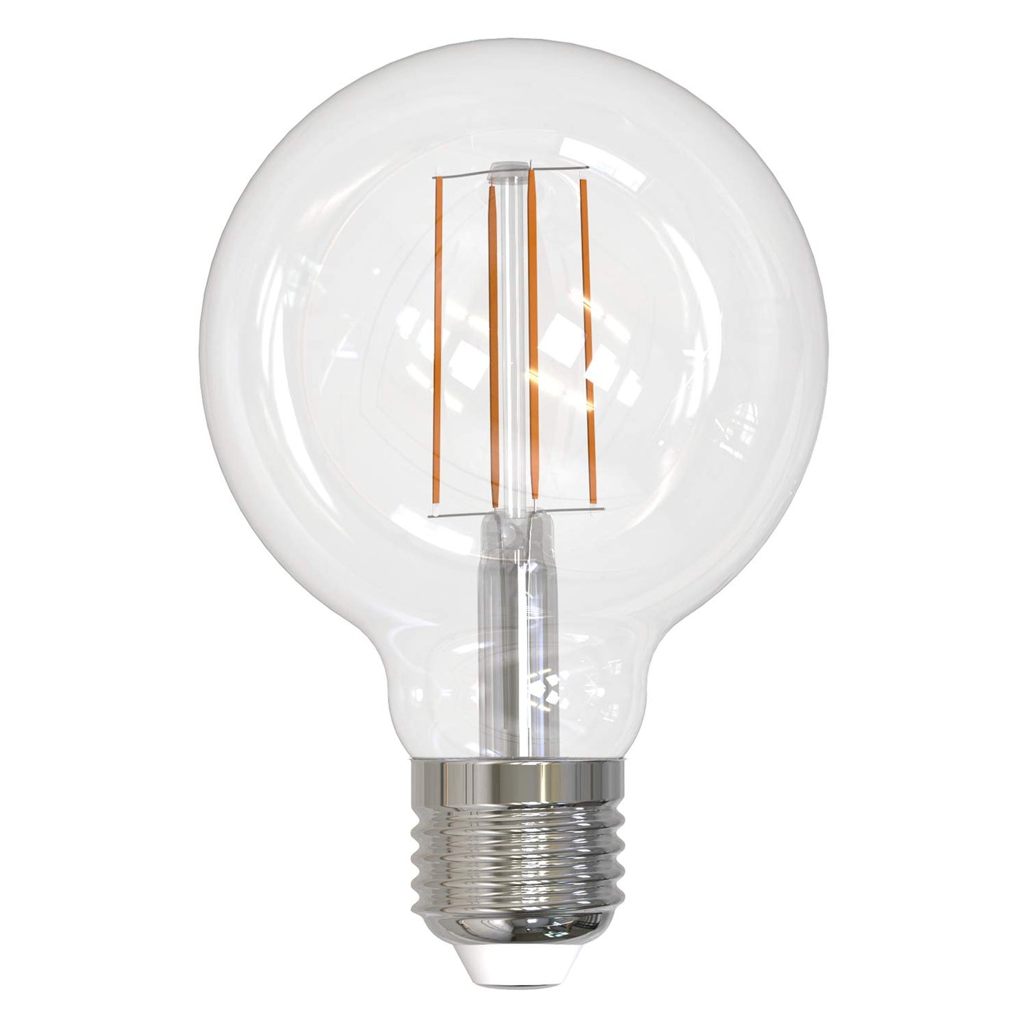 Bulbrite 776890 8.5 Watt LED G25 Clear Decorative Globe Medium (E26) Base, 3000K Light Bulb