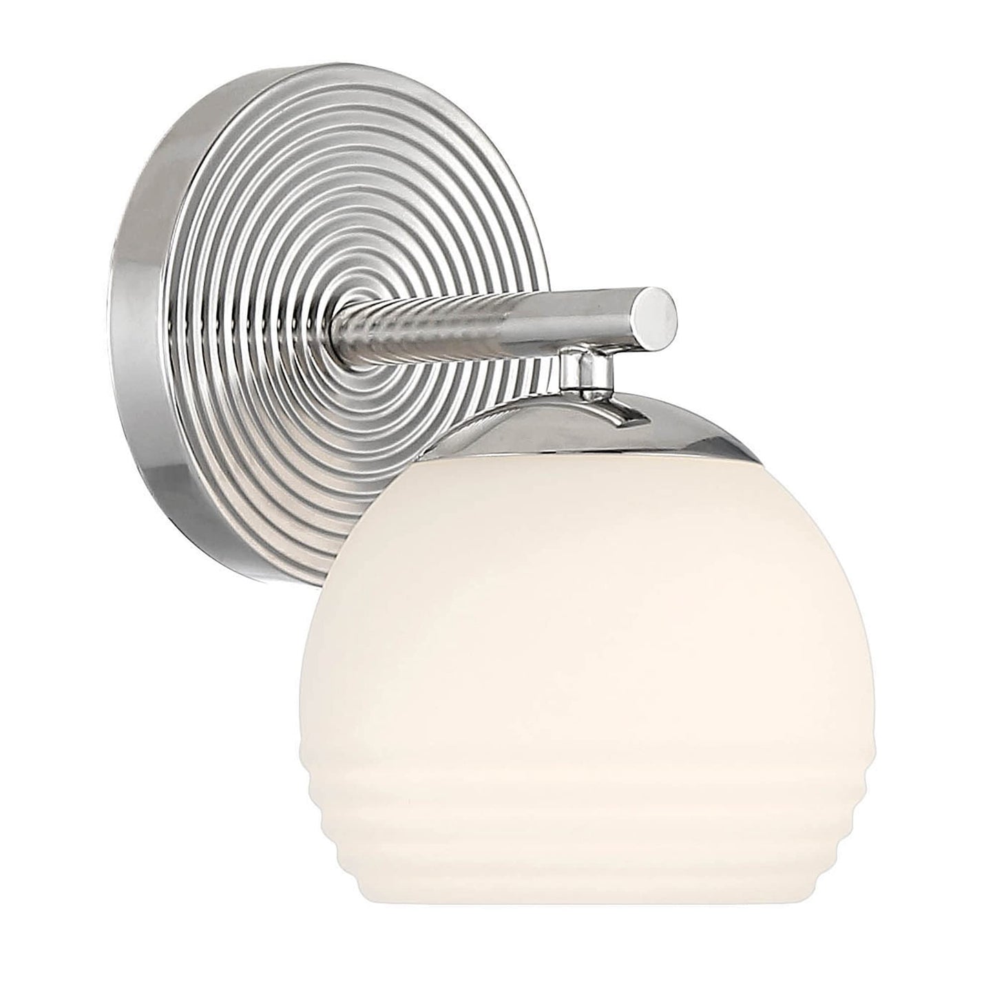 DESIGNERS FOUNTAIN Moon Breeze 1 Light Wall Sconce, Polished Nickel, D251H-WS-PN