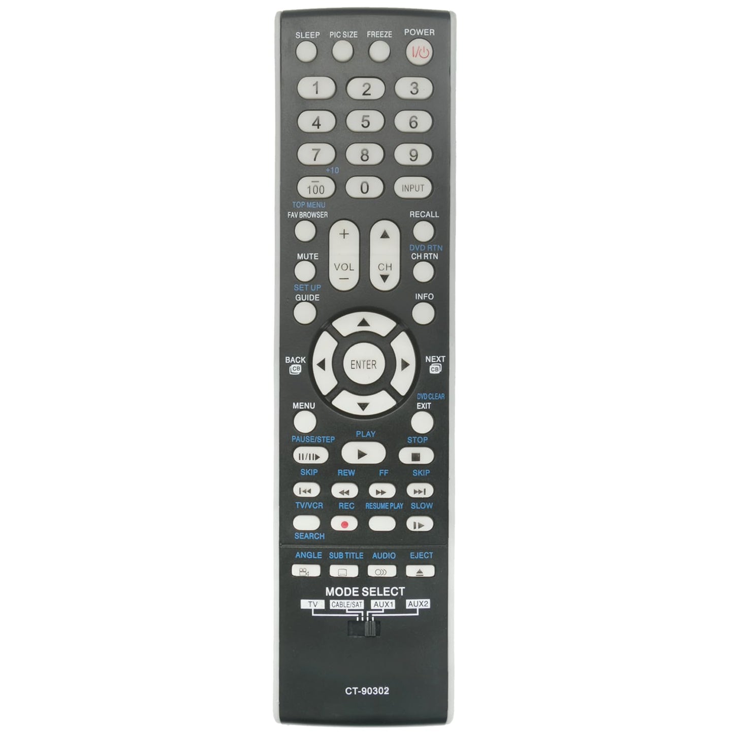 CT-90302 Replace Remote Control CT90302 fit for Toshiba TV 22AV500 22AV500U 37CV510U 40G300U3 32RV530U 40" LCD 42RV530 42RV530U 55G300 55G300U LCD LED