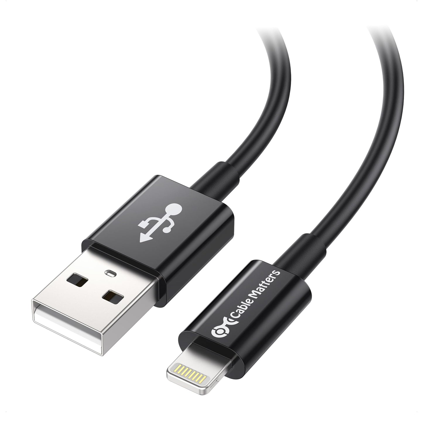 Cable Matters [Apple MFi Certified] 5-Pack Lightning Cable in Black 6.6ft / 2m