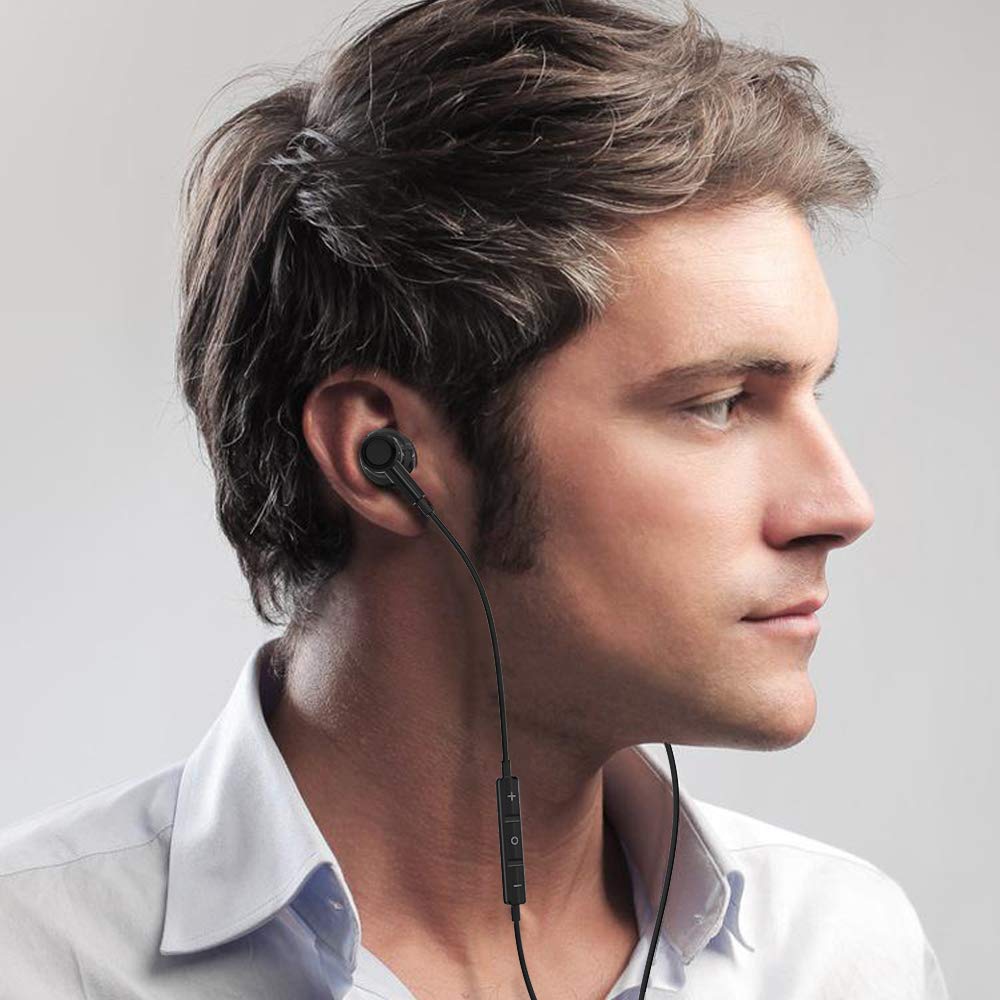 3.5mm HiFi Stereo Earbuds Wired Headphones Earphones w Mic Volume Control for Moto G Stylus Power Pure Play Google Pixel 4a 5a 3a Samsung Galaxy S10…