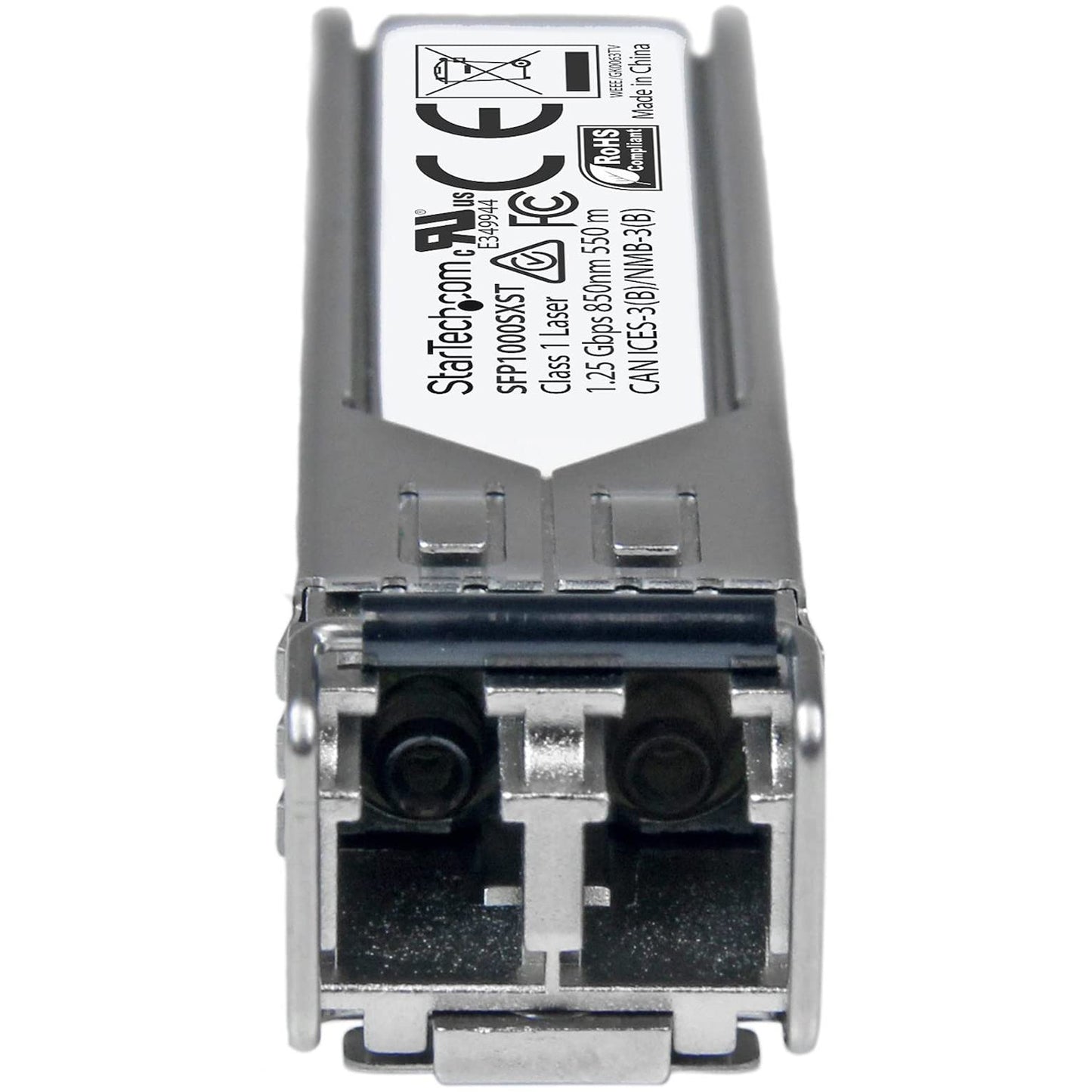 StarTech.com MSA Uncoded Compatible SFP Module - 1000BASE-SX - 1GbE Multi Mode Fiber (MMF) Optic Transceiver - 1GE Gigabit Ethernet SFP - LC 550m