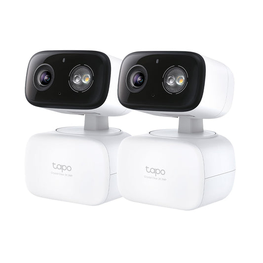 Tapo 2K Indoor/Outdoor Pan/Tilt Wired Security Camera - Baby Monitoring, Person & Baby Cry Detection, 360° Motion Tracking, Night Vision