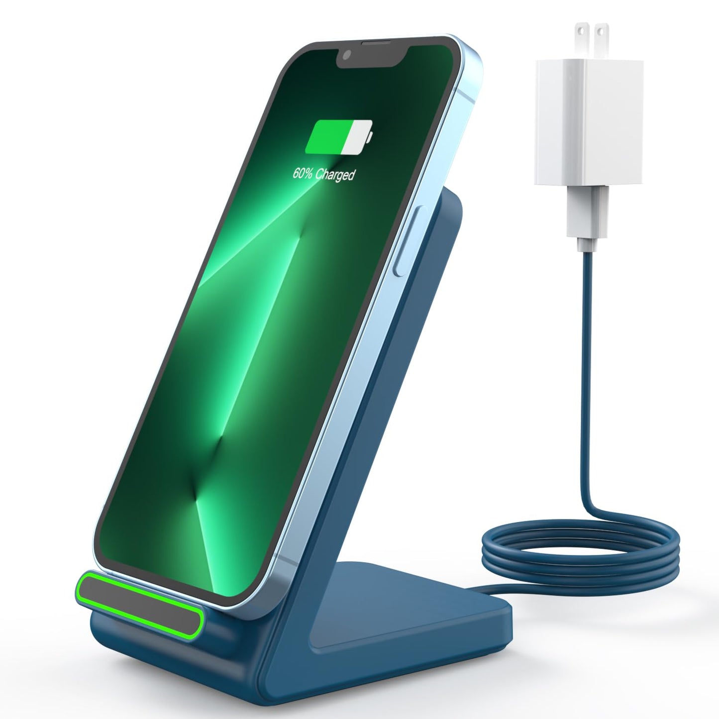 Fast Wireless Charging Station for Phone: CIYOYO 15W Charging Stand Compatible with iPhone 15/14/13/12/11, Samsung Galaxy S23/ S22/ S21/ S20