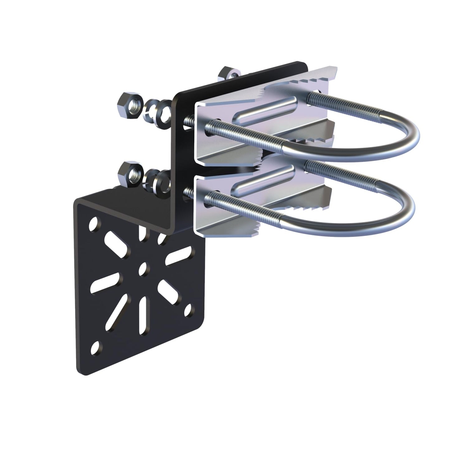 Aimeboost Antenna Mount Anti Vibration Weather-Resistant Heavy Duty Antenna Mast Bracket [ Without The Pole ] for Outdoor Home Antenna Pole Mount Kits