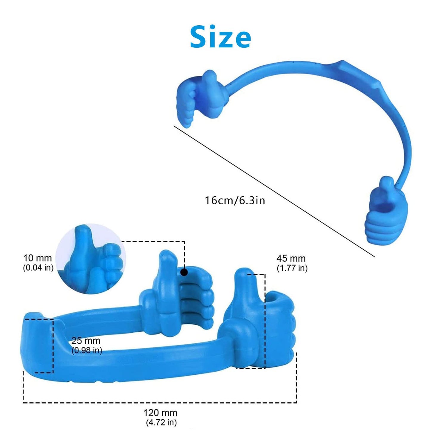 Thumbs Up Cell Phone Holder for Desk for Valentines Day,Universal Flexible Cell Phone Stand for Tablet Holder, Cellphone Holder Smartphone Stand