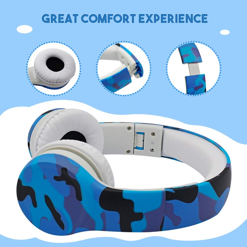 YUSONIC Kids Headphones with Cord, Toddler Headphones with Sharing Function, 85dB/93dB Safe Volume Limit, for Toddler Children Baby Boys Girls…
