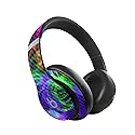 MightySkins Carbon Fiber Skin Compatible with Beats Studio Pro - Neon Splatter | Protective, Durable Textured Carbon Fiber Finish | Easy to Apply