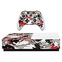 MightySkins Carbon Fiber Skin for Microsoft Xbox One S All-Digital Edition - Red Camo | Protective, Durable Textured Carbon Fiber Finish | Easy