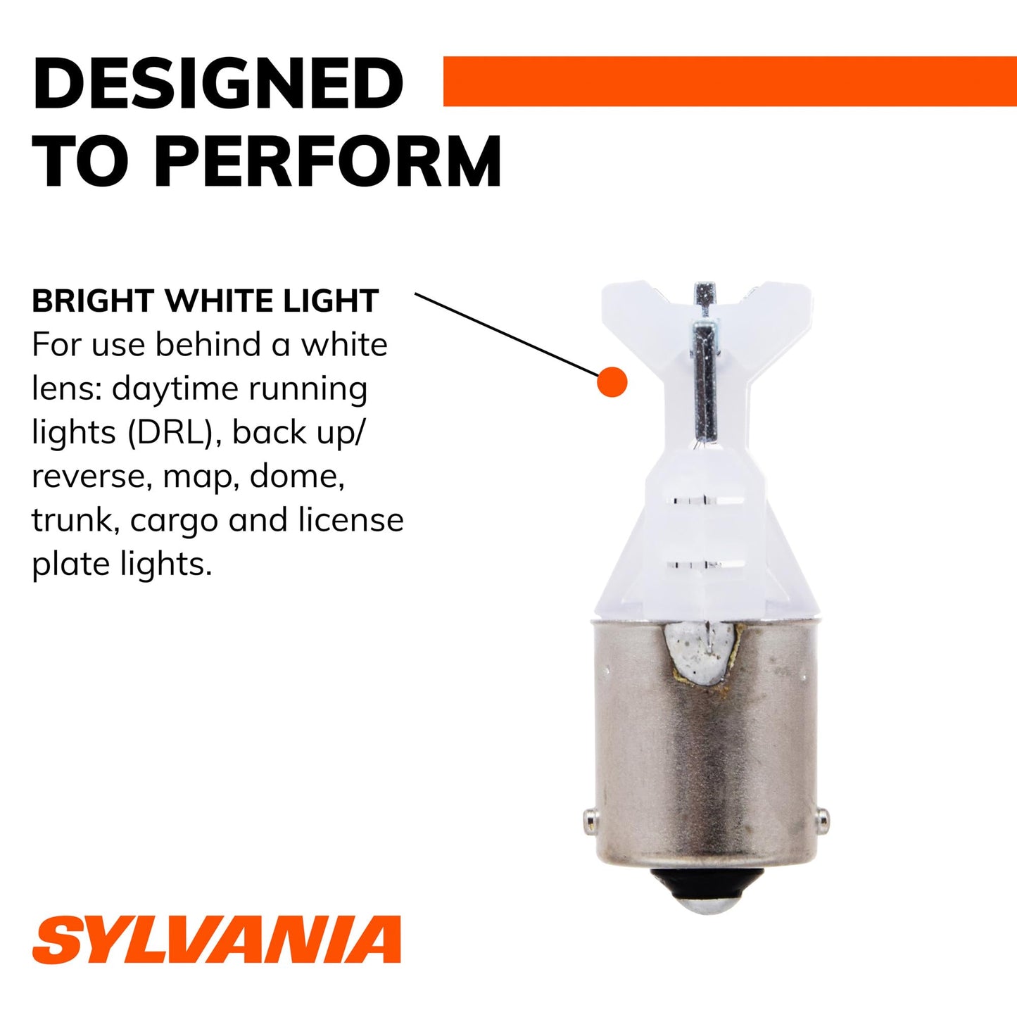 SYLVANIA 1141 LED White Automotive Mini Bulb, 2 Bulbs