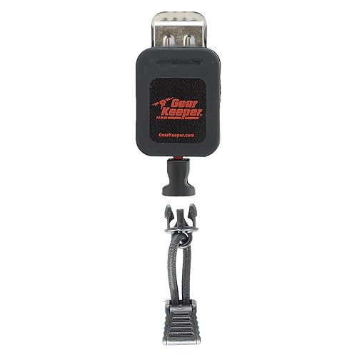 Gear Keeper Fire Microphone Keeper - Lapel Mic Retractor with Heavy Duty Stainless Steel Alligator Clamp - Law Enforcement Gear for First Responders
