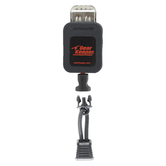 Gear Keeper Fire Microphone Keeper - Lapel Mic Retractor with Heavy Duty Stainless Steel Alligator Clamp - Law Enforcement Gear for First Responders