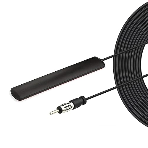 Bingfu Car Stereo FM AM Radio Antenna Car Adhesive Mount Hidden Patch Antenna for Vehicle Truck SUV Stereo in Dash Head Unit CD Media Receiver Player