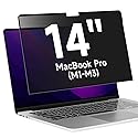ANTOGOO V Upgrade Privacy Screen Filter Compatible with MacBook Pro 14 Inch (M3-M1 Chip), Removable Anti Blue Light Anti Glare Laptop Privacy Filter
