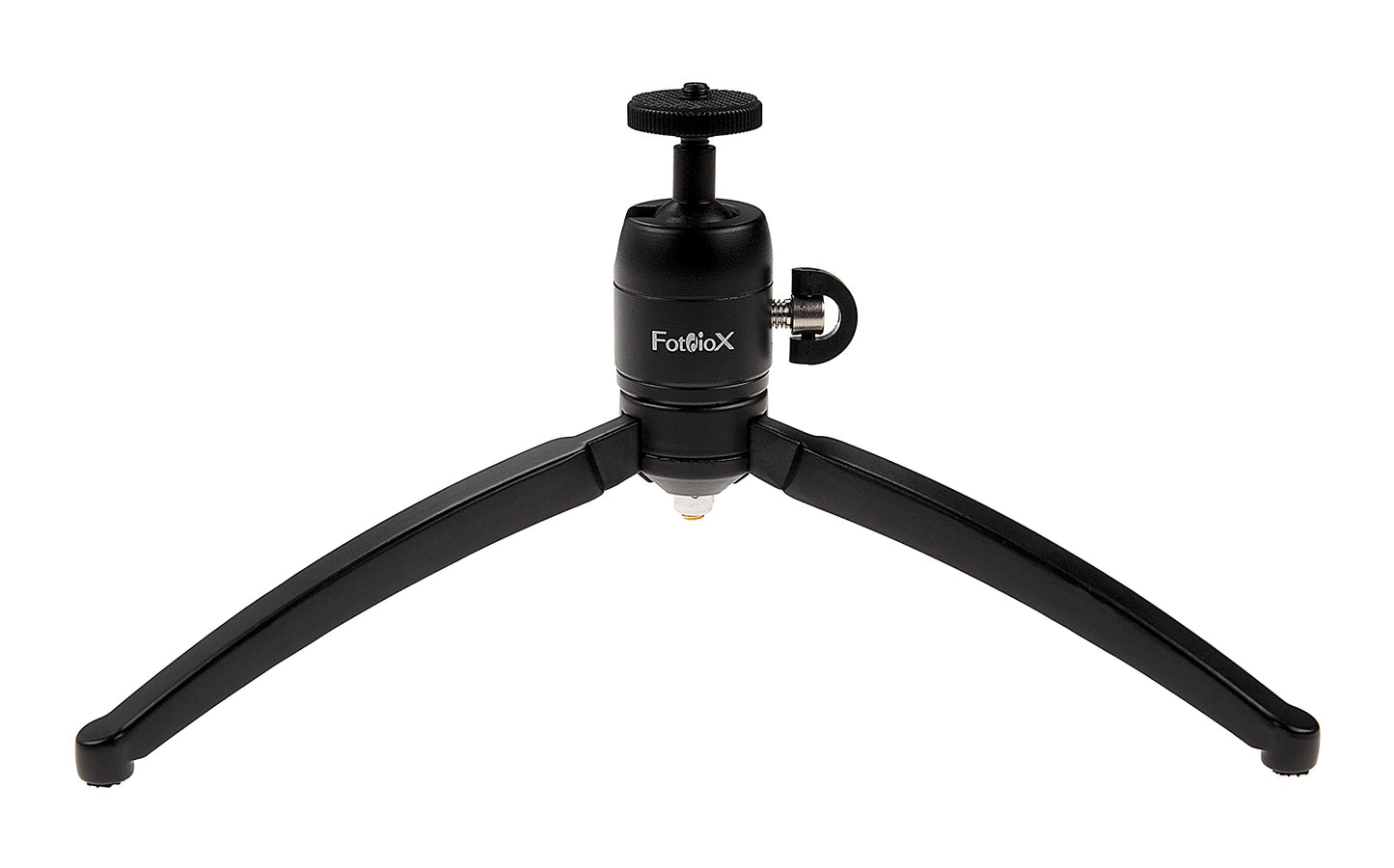 Fotodiox Pro Heavy Duty Tabletop Arched-Leg Tripod - All Metal, Foldable with Pan/Swivel Ballhead for Cameras, Monitors, LED Lights, Flashes, Mic