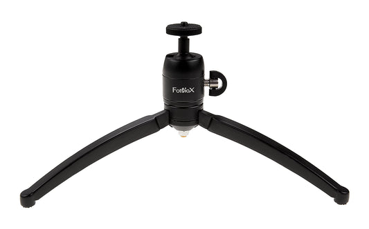Fotodiox Pro Heavy Duty Tabletop Arched-Leg Tripod - All Metal, Foldable with Pan/Swivel Ballhead for Cameras, Monitors, LED Lights, Flashes, Mic