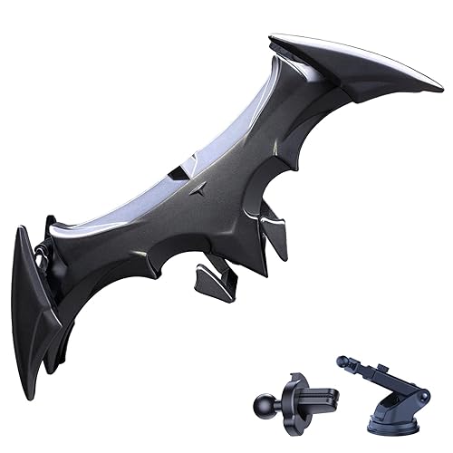 livin Alloy Material Unique Phone Holder Mount for Car Gifts for Men Bat Decorations Collectibles for Room Universal Vent/Dash/Windshield Gravity