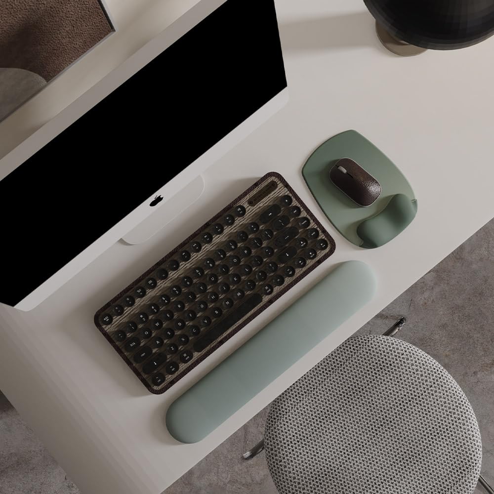 ErgoFlow Gel Wrist Rest Mouse Pad - Ergonomic Cushion for Desk, Cute Aesthetic Computer Decor for Women; Small Mousepad Mat&Laptop Pads - Office, Home
