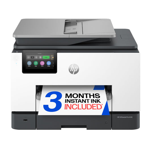 HP OfficeJet Pro 9135 Wireless All-in-One Color Inkjet Printer, Print, Scan, Copy, Fax, ADF, Duplex Print/scan, Best-for-Office, 3 Month Trial