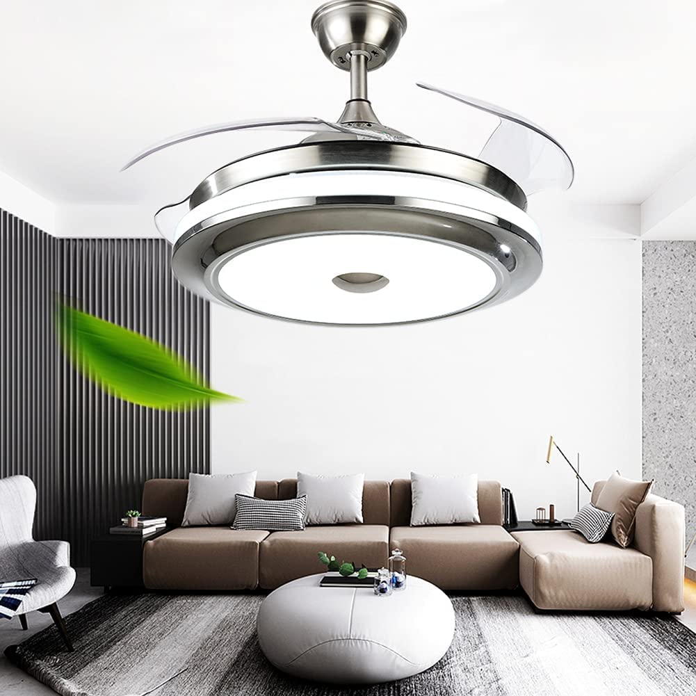 mfanchan 36-Inch Modern Ceiling Fan with Light and Remote Control