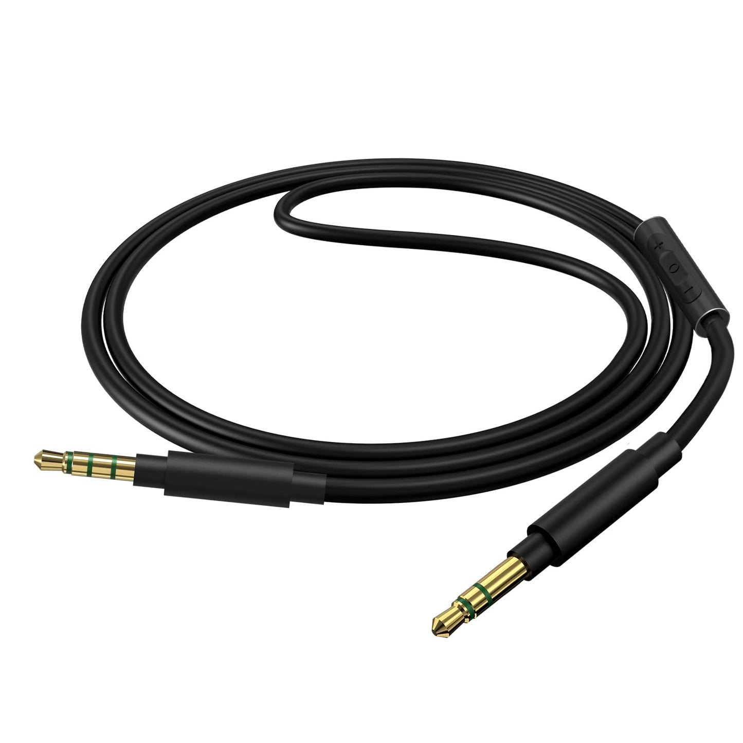 GEEKRIA Audio Cable with Mic Compatible with Skullcandy Hesh Evo/3/2, Venue, Riff 2 Headphones Cable, 1/8" (3.5mm) to 3.5mm Replacement Stereo Cord…