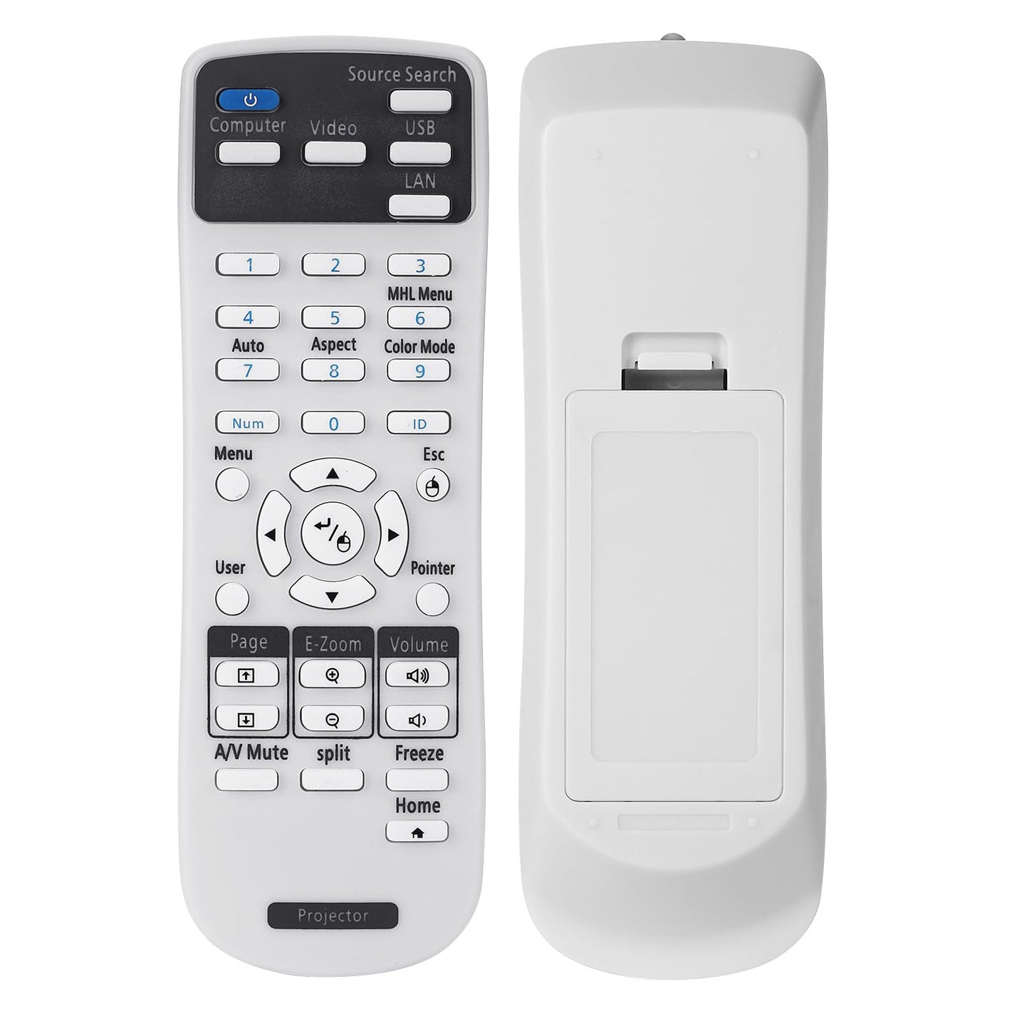 Projector Remote Control 2173589 for Epson BrightLink 675Wi+ 675Wi 680Wi 685Wi+ 685Wi 695Wi+ 695Wi 696Ui 710Ui Home Cinema LS100 PowerLite 670 675W